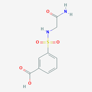 B3387649 3-[(Carbamoylmethyl)sulfamoyl]benzoic acid CAS No. 848290-20-0