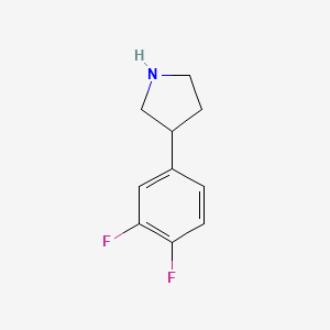 B3387663 3-(3,4-Difluorophenyl)pyrrolidine CAS No. 848822-98-0