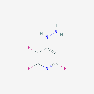 molecular formula C5H4F3N3 B3387668 (2,3,6-Trifluoro-pyridin-4-YL)-hydrazine CAS No. 849937-92-4
