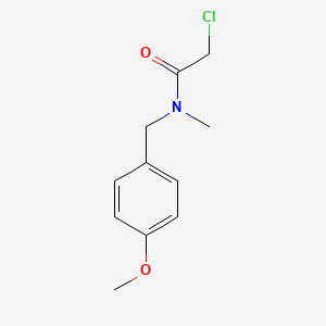 molecular formula C11H14ClNO2 B3387710 2-chloro-N-[(4-methoxyphenyl)methyl]-N-methylacetamide CAS No. 851169-12-5