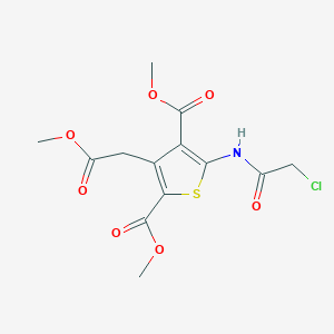 2,4-Dimethyl 5-(2-chloroacetamido)-3-(2-methoxy-2-oxoethyl)thiophene-2,4-dicarboxylate