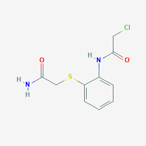 2-{[2-(2-Chloroacetamido)phenyl]sulfanyl}acetamide