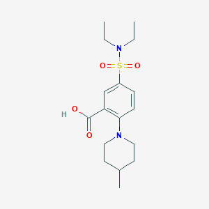 5-(Diethylsulfamoyl)-2-(4-methylpiperidin-1-yl)benzoic acid