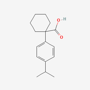 molecular formula C16H22O2 B3387965 1-[4-(Propan-2-yl)phenyl]cyclohexane-1-carboxylic acid CAS No. 854446-71-2