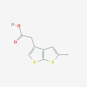 2-{5-Methylthieno[2,3-b]thiophen-3-yl}acetic acid