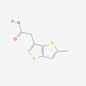 2-{5-Methylthieno[3,2-b]thiophen-3-yl}acetic acid