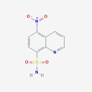 molecular formula C9H7N3O4S B3388016 5-nitroquinoline-8-sulfonamide CAS No. 855766-71-1