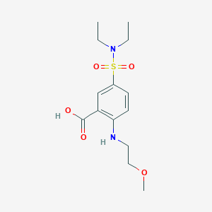 5-(Diethylsulfamoyl)-2-[(2-methoxyethyl)amino]benzoic acid