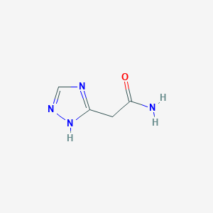 molecular formula C4H6N4O B3388047 2-(1H-1,2,4-Triazol-5-yl)acetamide CAS No. 856863-17-7
