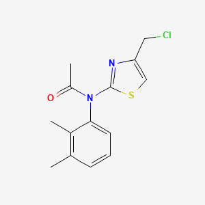 N-[4-(chloromethyl)-1,3-thiazol-2-yl]-N-(2,3-dimethylphenyl)acetamide