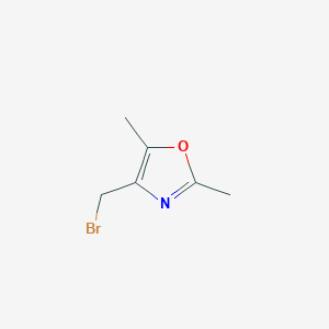 molecular formula C6H8BrNO B3388058 4-(Bromomethyl)-2,5-dimethyl-1,3-oxazole CAS No. 857283-61-5