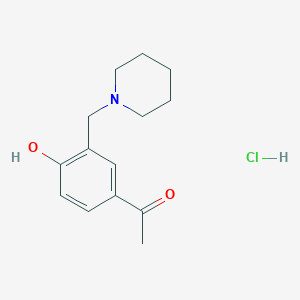 1-[4-Hydroxy-3-(piperidin-1-ylmethyl)phenyl]ethan-1-one hydrochloride