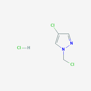 4-chloro-1-(chloromethyl)-1H-pyrazole hydrochloride