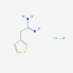 2-(Thiophen-3-yl)ethanimidamide hydrochloride