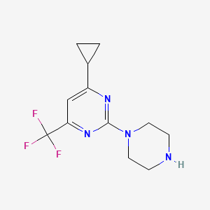 4-Cyclopropyl-2-(piperazin-1-yl)-6-(trifluoromethyl)pyrimidine