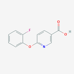 molecular formula C12H8FNO3 B3388140 6-(2-Fluorophenoxy)pyridine-3-carboxylic acid CAS No. 862088-69-5