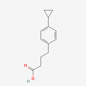 molecular formula C13H16O2 B3388161 4-(4-Cyclopropylphenyl)butyric acid CAS No. 863032-10-4