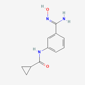N-[3-(N'-hydroxycarbamimidoyl)phenyl]cyclopropanecarboxamide
