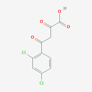 molecular formula C10H6Cl2O4 B033882 4-(2,4-Dichloro-phenyl)-2,4-dioxo-butyric acid CAS No. 105356-70-5