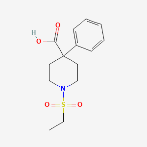 molecular formula C14H19NO4S B3388208 1-(Ethylsulfonyl)-4-phenylpiperidine-4-carboxylic acid CAS No. 863669-55-0