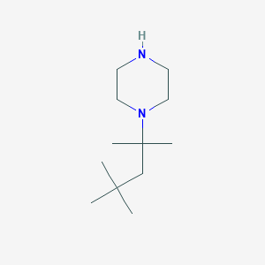 molecular formula C12H26N2 B3388225 1-(2,4,4-Trimethylpentan-2-yl)piperazine CAS No. 86375-52-2