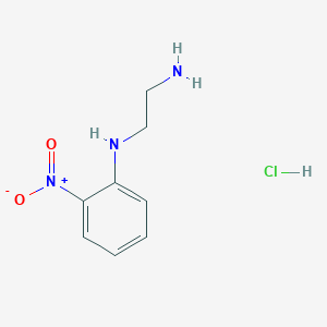 molecular formula C8H12ClN3O2 B3388229 N-(2-nitrophenyl)ethane-1,2-diamine hydrochloride CAS No. 86419-71-8