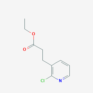 molecular formula C10H12ClNO2 B3388236 Ethyl 3-(2-chloropyridin-3-yl)propanoate CAS No. 864829-63-0