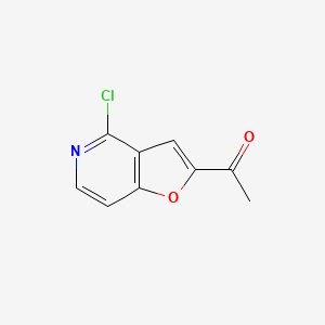 molecular formula C9H6ClNO2 B3388244 Ethanone, 1-(4-chlorofuro[3,2-c]pyridin-2-yl)- CAS No. 86518-10-7