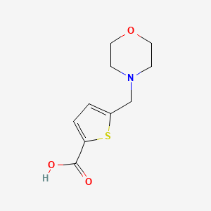 molecular formula C10H13NO3S B3388252 5-(Morpholin-4-ylmethyl)thiophene-2-carboxylic acid CAS No. 865471-58-5