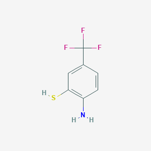 molecular formula C7H6F3NS B3388264 2-氨基-5-(三氟甲基)苯硫酚 CAS No. 86691-07-8