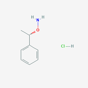 molecular formula C8H12ClNO B3388279 (S)-O-(1-Phenylethyl)hydroxylamine hydrochloride CAS No. 869089-95-2