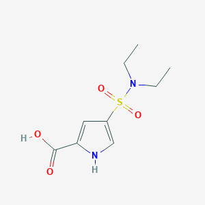 molecular formula C9H14N2O4S B3388295 4-(diethylsulfamoyl)-1H-pyrrole-2-carboxylic acid CAS No. 869472-69-5