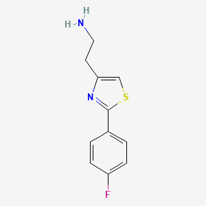 2-[2-(4-Fluorophenyl)-1,3-thiazol-4-yl]ethan-1-amine