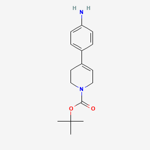 molecular formula C16H22N2O2 B3388406 Tert-butyl 4-(4-aminophenyl)-5,6-dihydropyridine-1(2H)-carboxylate CAS No. 873454-43-4