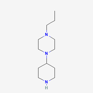 molecular formula C12H25N3 B3388427 1-(Piperidin-4-yl)-4-propylpiperazine CAS No. 874099-63-5