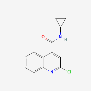 molecular formula C13H11ClN2O B3388448 2-chloro-N-cyclopropylquinoline-4-carboxamide CAS No. 874594-10-2