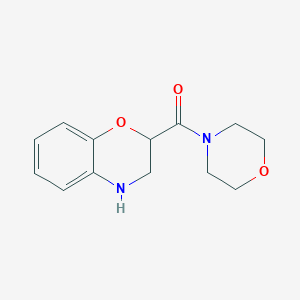 molecular formula C13H16N2O3 B3388452 2-(morpholine-4-carbonyl)-3,4-dihydro-2H-1,4-benzoxazine CAS No. 874622-81-8