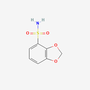 molecular formula C7H7NO4S B3388466 1,3-Benzodioxole-4-sulfonamide CAS No. 87473-89-0