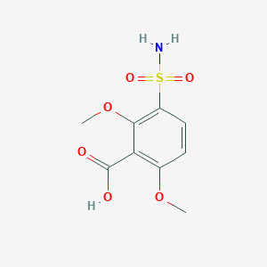 molecular formula C9H11NO6S B3388480 2,6-Dimethoxy-3-sulfamoylbenzoic acid CAS No. 874841-12-0