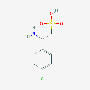 molecular formula C8H10ClNO3S B033885 2-Amino-2-(4-chlorophenyl)ethanesulfonic acid CAS No. 100376-62-3