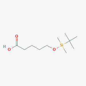 molecular formula C11H24O3Si B3388515 Pentanoic acid, 5-[[(1,1-dimethylethyl)dimethylsilyl]oxy]- CAS No. 87729-39-3