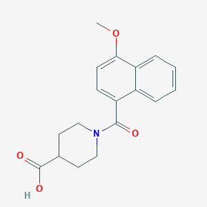 molecular formula C18H19NO4 B3388522 1-(4-methoxynaphthalene-1-carbonyl)piperidine-4-carboxylic Acid CAS No. 877825-78-0