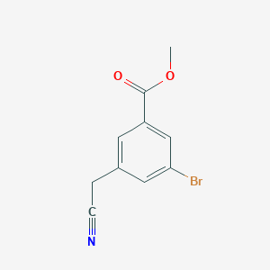molecular formula C10H8BrNO2 B3388540 3-溴-5-(氰甲基)苯甲酸甲酯 CAS No. 878741-84-5