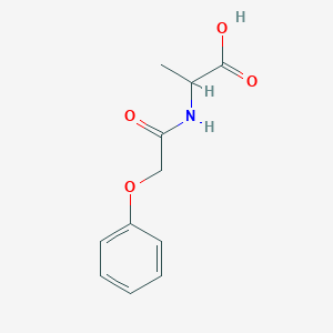 molecular formula C11H13NO4 B3388545 2-(2-Phenoxyacetamido)propanoic acid CAS No. 879123-84-9