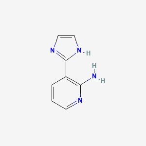 molecular formula C8H8N4 B3388580 3-(1H-Imidazol-2-yl)pyridin-2-amine CAS No. 88128-98-7