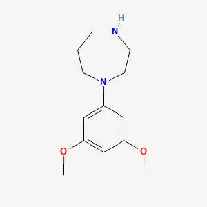 molecular formula C13H20N2O2 B3388604 1-(3,5-Dimethoxyphenyl)-1,4-diazepane CAS No. 882695-41-2