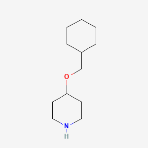 molecular formula C12H23NO B3388629 4-(Cyclohexylmethoxy)piperidine CAS No. 883529-82-6