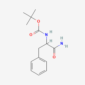 tert-butyl N-(1-carbamoyl-2-phenylethyl)carbamate