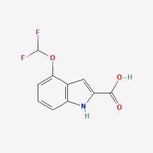 B3388669 4-(difluoromethoxy)-1H-indole-2-carboxylic Acid CAS No. 885524-95-8