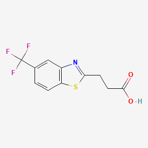 3-[5-(Trifluoromethyl)-1,3-benzothiazol-2-yl]propanoic acid